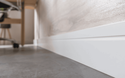 Grindjuostė MDF balta 100 mm x 16 mm x 2.4 m