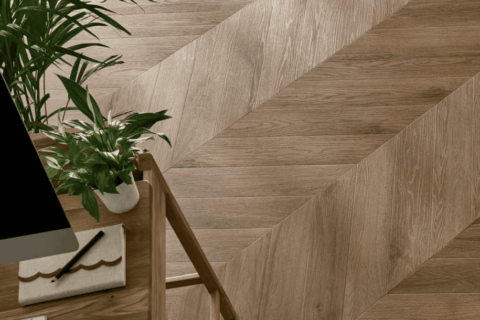 chevron vinilas stalas